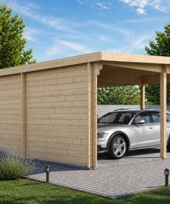 Tivoli – Abri Double Voitures avec Studio (5,95 × 9,5 m, 44 mm)