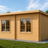 Tivoli – Abri Double Voitures avec Studio (5,95 × 9,5 m, 44 mm)