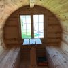Sauna Tonneau 4.8 m Ø 2.27 m avec l’entrée latérale
