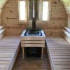 Sauna Tonneau 4.8 m Ø 2.27 m avec l’entrée latérale
