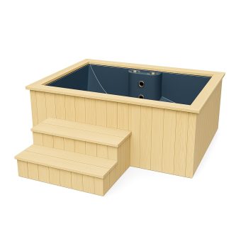 Baignoire Rectangulaire avec Insert en Plastique et Chauffage Externe