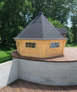 Kota grill sauna 16.5 m2 en bois premium