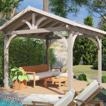 Gazebo en bois PERGOLA 03 (3 m x 3 m)