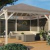 Gazebo en bois PERGOLA 04 (4 m x 4 m)