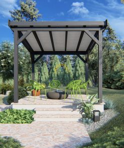 Gazebo en bois PERGOLA 05 (3 m x 3 m)