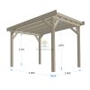 Gazebo en bois PERGOLA 05 (3 m x 3 m)