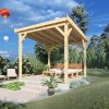 Gazebo en bois PERGOLA 05 (3 m x 3 m)