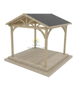 Gazebo en bois PERGOLA 03 (3 m x 3 m)