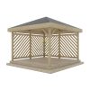 Gazebo en bois PERGOLA 04 (4 m x 4 m)