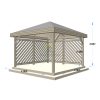 Gazebo en bois PERGOLA 04 (4 m x 4 m)