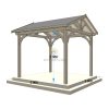 Gazebo en bois PERGOLA 03 (3 m x 3 m)