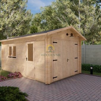 Garage en bois 3.2m x 5.2m, 44mm
