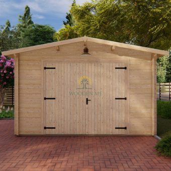 Garage en bois 4m x 6m, 44mm