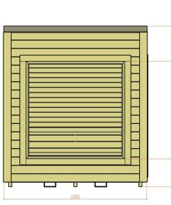 Sauna moderne 2.3 m x 2.3 m