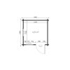Abri de jardin Lulu (2.4×2.4m), 28 mm