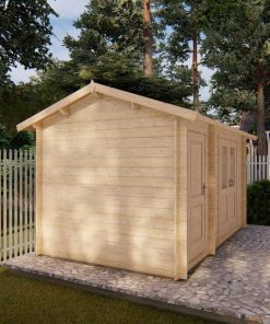 Abri de jardin Megy 2.6m x 4.1m, 28 mm