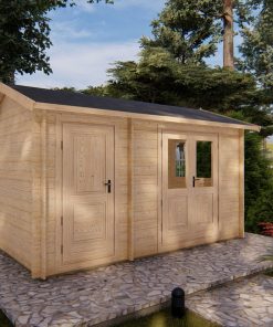Abri de jardin Megy 2.6m x 4.1m, 28 mm