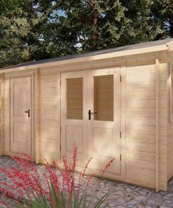 Abri de jardin Megy 2.6m x 4.1m, 28 mm
