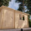 Abri de jardin Megy 2.6m x 4.1m, 28 mm