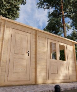 Abri de jardin Megy 2.6m x 4.1m, 28 mm