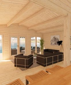Le chalet – Orchidea 6 m x 11.5 m, 68 mm