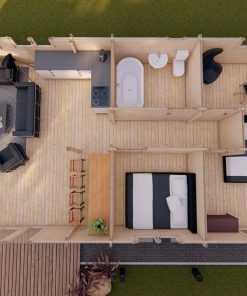 Le chalet – Orchidea 6 m x 11.5 m, 68 mm