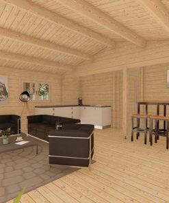 Le chalet – Orchidea 6 m x 11.5 m, 68 mm