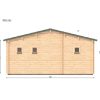 Le chalet – Orchidea 6 m x 11.5 m, 68 mm