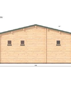 Le chalet – Orchidea 6 m x 11.5 m, 68 mm