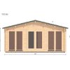 Le chalet – Orchidea 6 m x 11.5 m, 68 mm