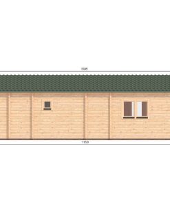 Le chalet – Orchidea 6 m x 11.5 m, 68 mm