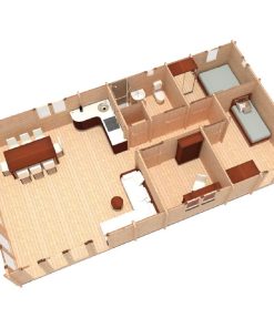 Le chalet – Orchidea 6 m x 11.5 m, 68 mm