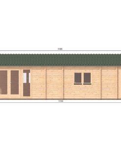 Le chalet – Orchidea 6 m x 11.5 m, 68 mm