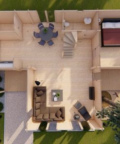 Le chalet – Porto (9m x 13m), 68mm