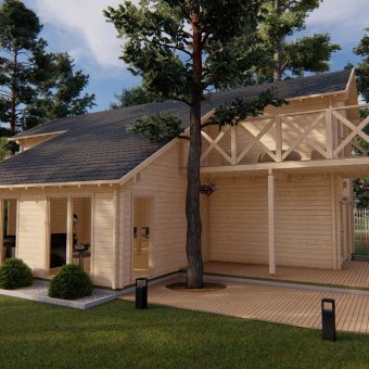 Le chalet – Porto (9m x 13m), 68mm