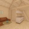 Le chalet – Scandi 3,7 m x 5,4 m 44mm