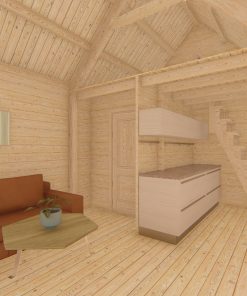 Le chalet – Scandi 3,7 m x 5,4 m 44mm