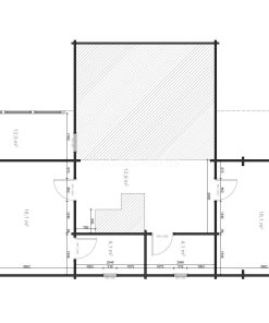 Le chalet – Porto (9m x 13m), 68mm