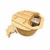 Bain nordique en bois avec poêle interne non intégré. Profitez d’une eau chaude toute l’année. Idéal jardin, spa et détente naturelle.
