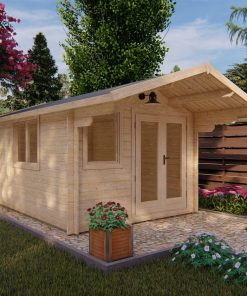 Abri de jardin Alva 3x4m, 28mm