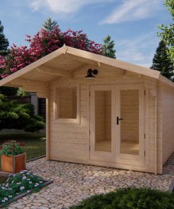 Abri de jardin Alva 3x4m, 28mm