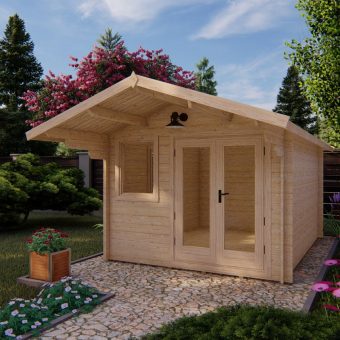 Abri de jardin Alva 3x4m, 28mm