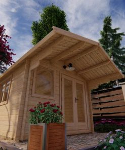 Abri de jardin Alva 3x4m, 28mm
