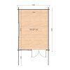 Abri de jardin Alva 3x4m, 28mm