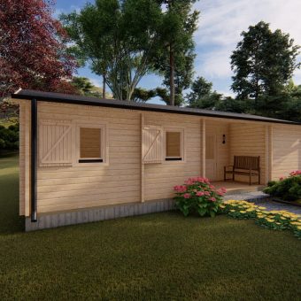 Le chalet – Scarlett 7 x 10.2m, 44 mm