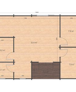 Le chalet – Scarlett 7 x 10.2m, 44 mm