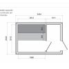 Sauna de luxe 2.3m x 3.4m