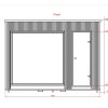 Sauna de luxe 2.3m x 3.4m