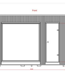 Sauna de luxe 2.3m x 3.4m