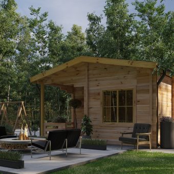 Maison de jardin EVELYN (6m x 6m), 44mm